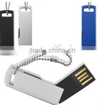 Popular 2GB metal usb flash stick with free chain