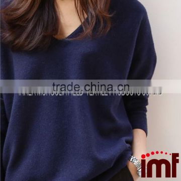 Street Style Cashmere New 2016 Royal Blue Sweater