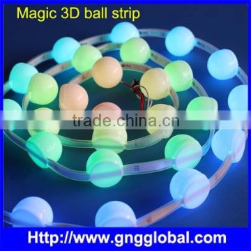 3D multi color outdoor hanging led crystal magic ball light led pixel 3d ball light