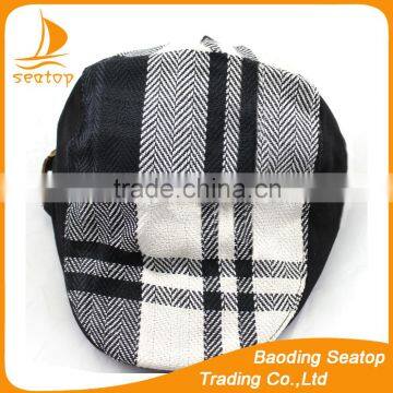 High quality cotton felt men hat/ gentlemen beret tweed