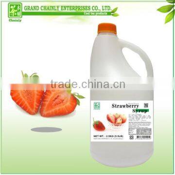 Taiwan Bubble Tea Supplier Strawberry Flavored Concentrated Fruit Syrup