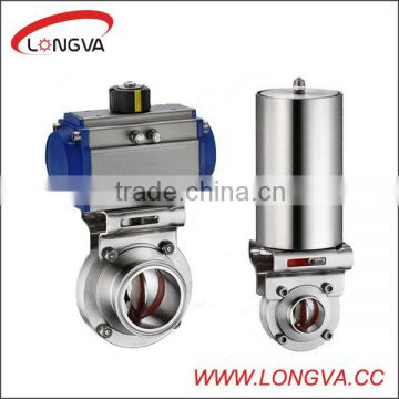 stainless steel pneumatic butterfly valve