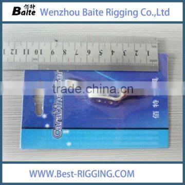 Steel Zinc Plated 67*12mm Flag Halyard Cleat in China Rigging Karabiner Manufacturer photo-3