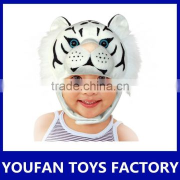 lovely stuffed white tiger animal hat