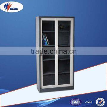 Glass door sliding door filing cabinet