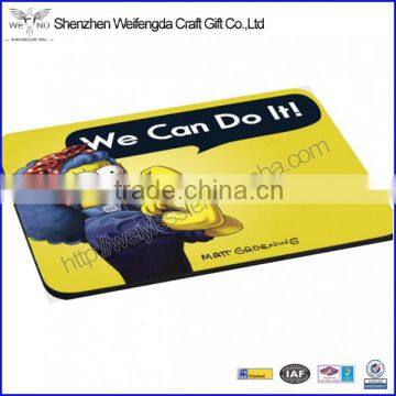 Funny Plastic Rubber Printed Cartoon Mouse Pad