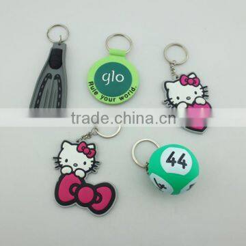 Silicone rubber keychian,silicone cartoon keychian,silicoen ball keychain