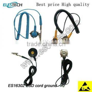 Antistatic ESD grounding cord with banana plug or 10mm snap in both side                        
                                                                                Supplier's Choice