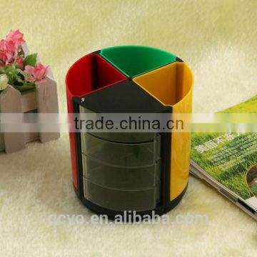 factory directly sale heart shape acrylic pen box colorful