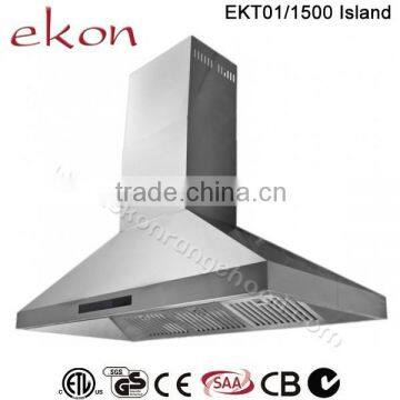 60 Inch Twin Motors Stainless Steel Copper Island Range Hood