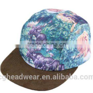 China direct factory unisex fashion 5 panel hat/ snapback hat/ Camping Cap