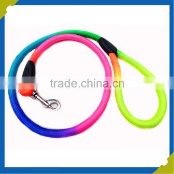 custom four colorful led retractable light-up dog Pet Leash and Collar fix