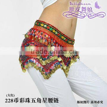 belly dance hip scarf &belly dance coins scarf