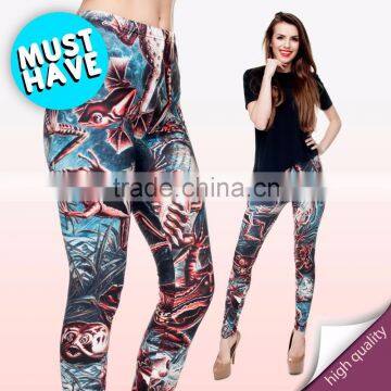 2016 sex hot jeans digital print 3D print legging picture of jeans sport leggings