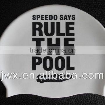 Silicone swim caps with logo printng