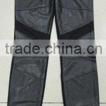 Black Suit Trousers New Designs women leathert Pant women Suit