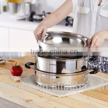 800W Stainless Steel Food Steamer With Mental Lid&china New Innovative Product Heat Resistant Painting Season Aluminum Cookware, photo-6