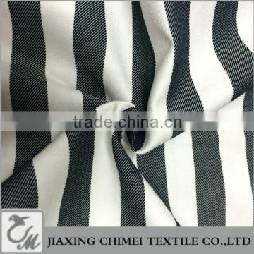 jiaxing twill yarn dyed strip polyester cotton fabric