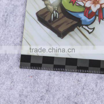 Full Color Printing Single Page Plastic pp Foldable File Holder l Shape File Folder Sheet Protector Folder photo-4