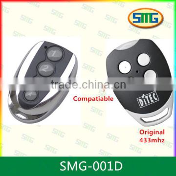 Compatible garage door transmitter ditec remote control SMG-001D