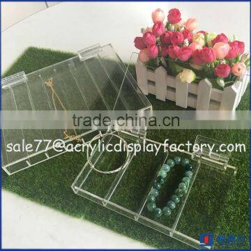 Acrylic jewelry Tray with wholesale custom,4-Section Tray,Acrylic jewelry Tray