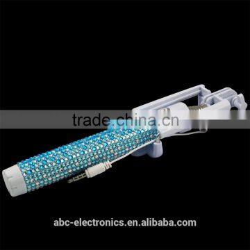 2016 Wholesale Colorful Monopod Bling Selfie Stick in Hot-selling photo-3