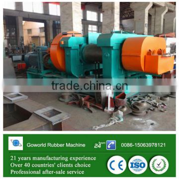 rubber recycling machine / waste tire rubber crusher machine