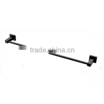 Black bathrooms designs square bathroom single towel bar chrome surface bathroom accessories furniture wall mounted towel rack