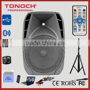 Professional 15 inch Plastic Cabinet Live Sound Equipment Speaker with bluetooth                        
                                                Quality Choice