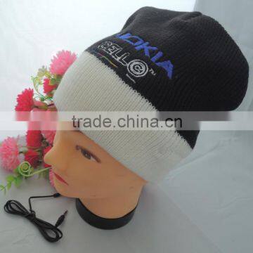 Uneed Winter Music Hat With Headphones, Winter Hats With Pom photo-5