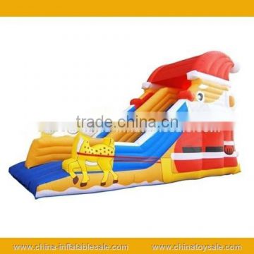 hotsale Christmas theme inflatable slide