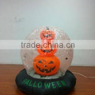 DJ-XT-54 Inflatable Three Smile Pumpkins With Small Bats Lighted Halloween Garden Decoration photo-2