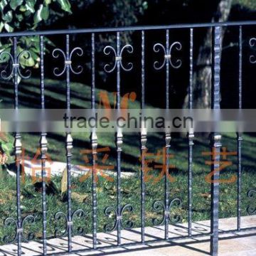 Wrought iron fence and railing