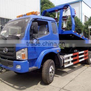 blue color 4*2 Forland flatbed tow truck for sale