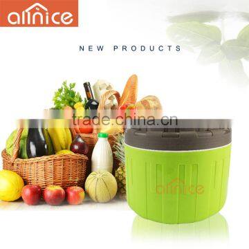 1.5/3/6.5L food grade creative colorful PP inner stainless steel food storage/food container for vegetable&fruit