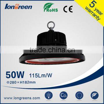 UFO round light bay flat most powerful 50W-300W led high bay light