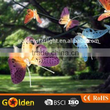 Hot Selling 12 Led Solar Butterfly String Decoration Light for Garden photo-2