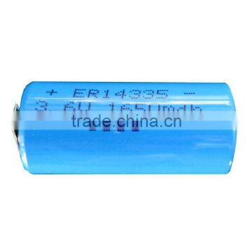 ER14335 3.6V 2/3AA 1650mAh Li/SOCl2 battery