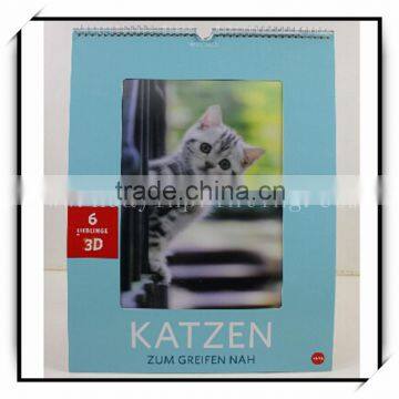 factory custom good quality wall calendar printing