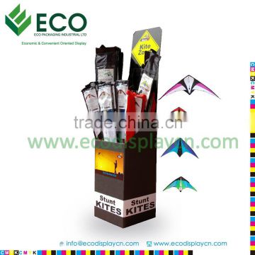 umbrella display cardboard dump bin made in China