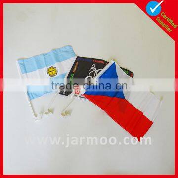 Promotional various design non-fraying small hand held flags