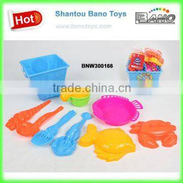 Plastic Toys Beach Sand Molds Kids Toys 9pcs BNW300166