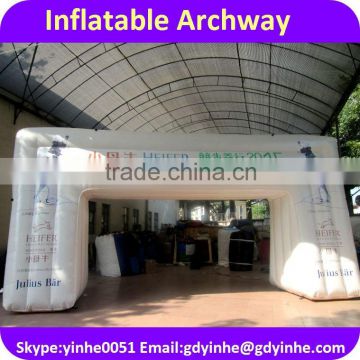 2016 new design PVC Inflatable Archway, cheap inflatable entrance arch