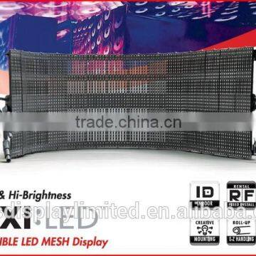 flexible led display, outdoor/Indoor soft curtain,9.375mm smd, ultra slim, high refresh