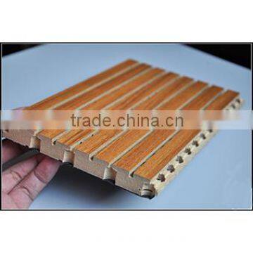 Sound Absorbing Insulation Wooden Grooved Acoustic Panel