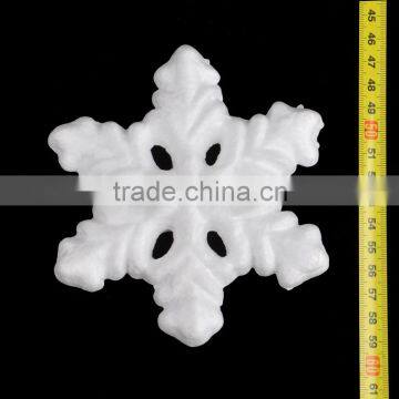 130mm White Polystyrene Christmas Decoration Snowflake