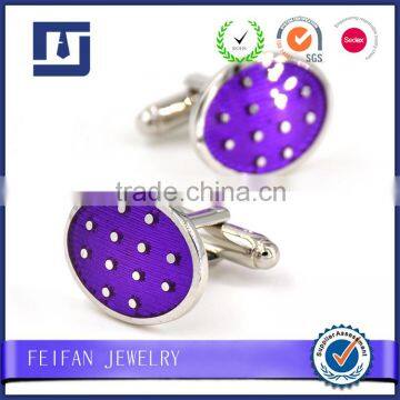 China manufacturer lucency purple lucency purple cufflinks with women