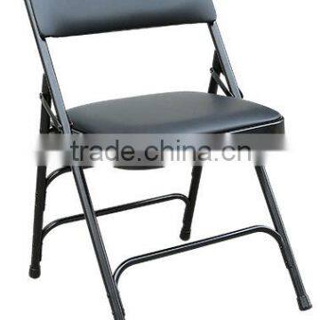 upholstered plastic/metal foldable chair