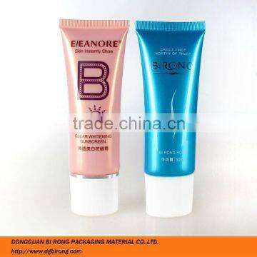 Oval Plastic Whitening Sunscreen Cream Packaging Tube