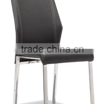 Z666 Stylish black Leather Dining Room Side Dining Table Chair